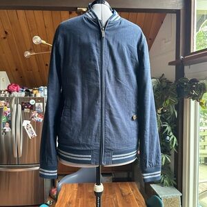 Men's Ted Baker Navy Blue Linen Jacket, Size L